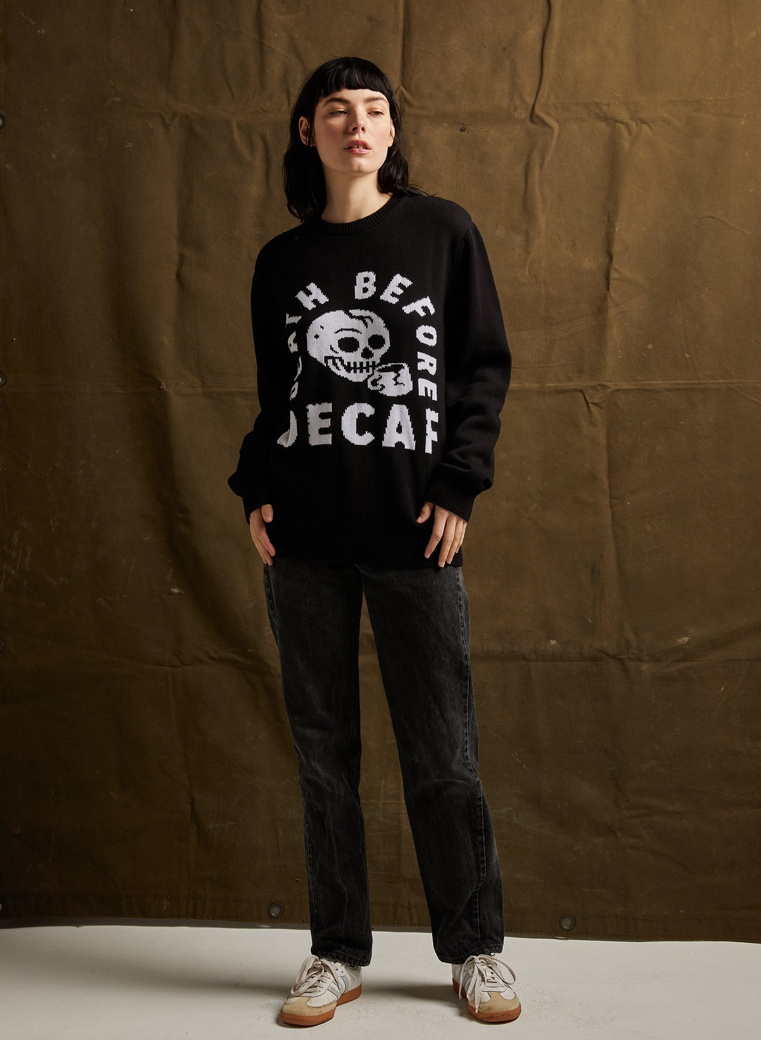 Death Before Decaf Sweater